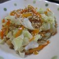 ちばたま's cooksnap of when they made なめ茸のキャベツと人参の和え物.