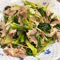 ミアンミアン's cooksnap of when they made チンゲン菜と豚こま肉のめんつゆ炒め.