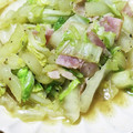 ゆけり３兄弟's cooksnap of when they made 簡単★白菜とベーコンの炒めたん♪.
