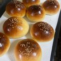 Minnie･∀･★'s cooksnap of when they made ハンバーガーにふわふわバンズ＊型の作り方.