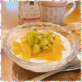 nakamucchi's cooksnap of when they made 美肌効果UP!柿とキウイの蜂蜜ヨーグルト.