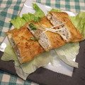 chokomi513's cooksnap of when they made 油揚げの挽肉はさみ焼き.