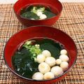 horseland's cooksnap of when they made 麩とワカメのお吸い物。.
