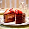 ha☆ya's cooksnap of when they made 苺＆チョコレートのふわふわムースケーキ.