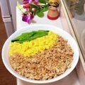 naopon☆'s cooksnap of when they made 旨々！鶏そぼろで♡3色丼.