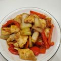 あきよハムハム's cooksnap of when they made 長ねぎと鶏むね肉のオイスター炒め.