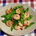Haru Haru's cooksnap of when they made 海老とスナップえんどうの塩だれ炒め.