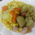 森くまママ's cooksnap of when they made コーン缶とじゃがいもの煮物.