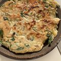 105♡'s cooksnap of when they made カリッもちニラたっぷりチヂミ.