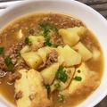 とらおマミー's cooksnap of when they made 厚揚げ・豚ひき肉・じゃがいも・甘辛煮物.