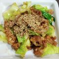 とろけい's cooksnap of when they made 豚こまとキャベツ炒め物（記録用）.