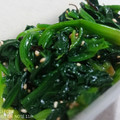 naocolin's cooksnap of when they made ごま油が合う◎ほうれん草の塩昆布和え.