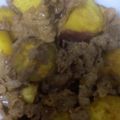 kinkinsan's cooksnap of when they made さつまいもと牛肉の甘辛炒め.