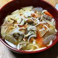 ★ゴンぎつね★'s cooksnap of when they made 野菜たっぷり！あったかけんちんうどん.