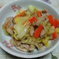 レオミウ's cooksnap of when they made 豚肉とキャベツのポン酢炒め.