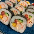 ぶらさんぽ's cooksnap of when they made 恵方巻き　サラダ巻き.