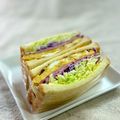 かっちゃん杉's cooksnap of when they made 千切りキャベツと厚焼き玉子のサンドイッチ.