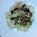 白いぐれーぷ's cooksnap of when they made 簡単！レンジでお好み焼き風.