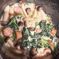 ぶるーべりーchan's cooksnap of when they made 簡単！ベーコンとほうれん草のクリーム煮.