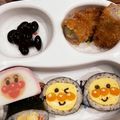 あゆちゃん＊'s cooksnap of when they made 節分 アンパンマン飾り巻き寿司 キャラ弁.