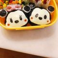 たけまいち's cooksnap of when they made ミッキー＆ミニーちゃんおにぎり＊キャラ弁.