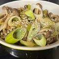 ゆ0518か's cooksnap of when they made 【野菜】しめじとネギのごましょう油炒め.