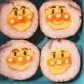 mana880930's cooksnap of when they made 節分 アンパンマン飾り巻き寿司 キャラ弁.