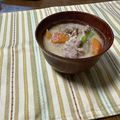 yesmama's cooksnap of when they made 我が家の酒粕味噌汁♫.