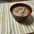 yesmama's cooksnap of when they made 我が家の酒粕味噌汁♫.