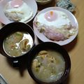 よちりん's cooksnap of when they made 簡単！新玉ねぎとがんものお味噌汁.