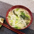 アイリッシュショコラ's cooksnap of when they made 超簡単☆えのきともやしの味噌汁☆39㌍.