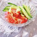 めみたん☆'s cooksnap of when they made トマトときゅうりの簡単サラダ.