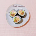 まあまま☆0403's cooksnap of when they made いわしの蒲焼缶で♪巻き寿司（恵方巻き）.