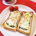 アイリッシュショコラ's cooksnap of when they made 簡単！しらす青じそチーズトースト.