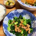 ぽろっとＱちゃん's cooksnap of when they made 小松菜･納豆和え☆おつまみ☆.