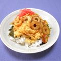 ＠迷子＠'s cooksnap of when they made 【楽めし】照り焼きちくわのふわたま丼.