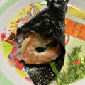 siomamakam's cooksnap of when they made 手巻き寿司の上手なのりの巻き方.
