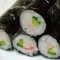 ちかﾁｬﾝ☆'s cooksnap of when they made 太巻き・巻き寿しの簡単でキレイな切り方.