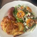 Yokchina's cooksnap of when they made ルッコラとオレンジのサラダwith生ハム.