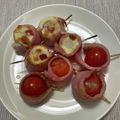 トチkids's cooksnap of when they made プチトマトベーコン焼き❤.