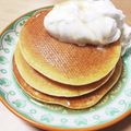 haruboomam's cooksnap of when they made ふわもちの秘訣♡米粉パンケーキ.