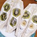たはぴのかか's cooksnap of when they made ☺萌え断♡簡単♪キウイのフルーツサンド☺.