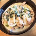 メイプルママ☆'s cooksnap of when they made 【楽めし】ツナと法蓮草のクリーミィうどん.