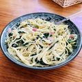 ねっちゃんっ's cooksnap of when they made 〖ほうれん草とハムのクリームスパゲティ〗.