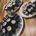 ♡あきぴょん♡'s cooksnap of when they made 太巻きがストレス少なく切れる技??.