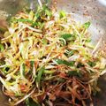 エイコBAABA's cooksnap of when they made 長ネギナムル@サムギョプサル他韓国料理に.