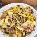 ミアンミアン's cooksnap of when they made 豚こまと白菜とニラの中華炒め.