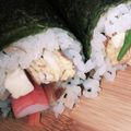 azusajapan's cooksnap of when they made 節分に…！●恵方巻（太巻き）●.