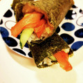 ぷにぷに～mama's cooksnap of when they made 海鮮巻き寿司(太巻き)★節分の恵方巻にも.