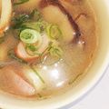 なめこおろし's cooksnap of when they made 簡単♡椎茸とウインナーと竹輪の味噌汁♡.